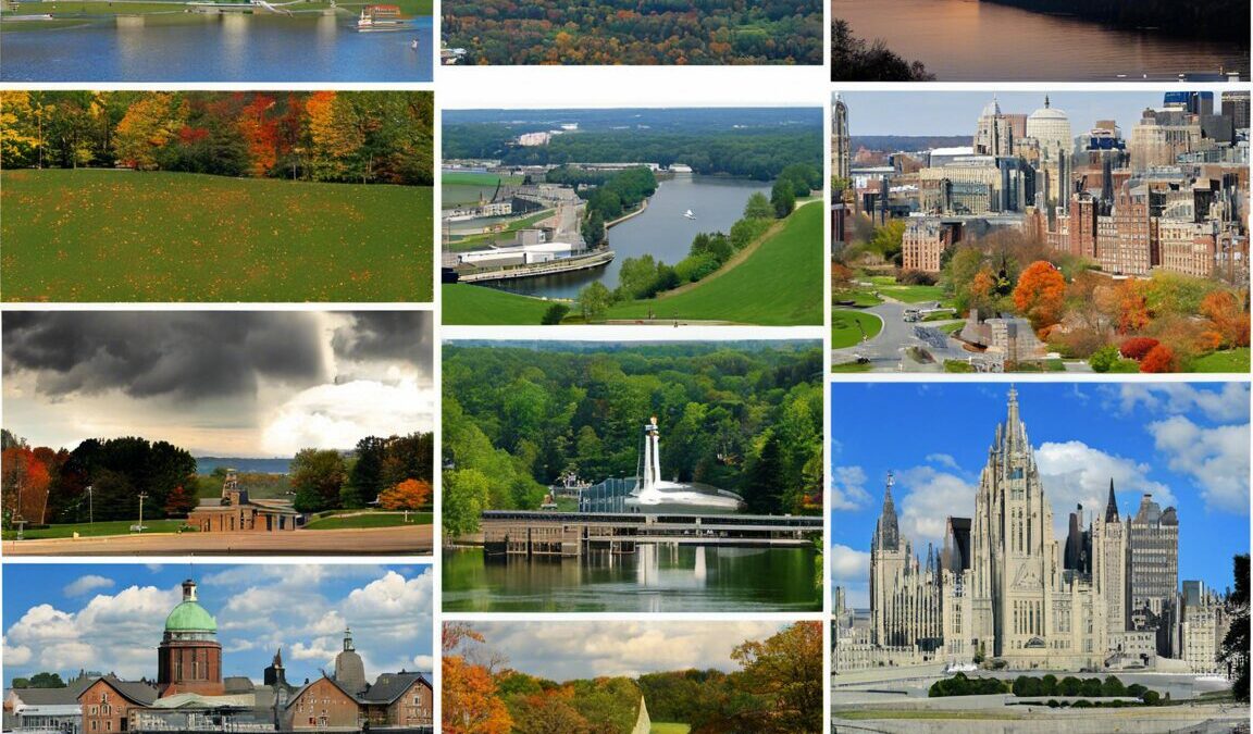 Pennsylvania's scenic landscapes and iconic buildings: perfect for a luxurious limousine tour.