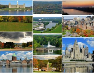 Pennsylvania's scenic landscapes and iconic buildings: perfect for a luxurious limousine tour.